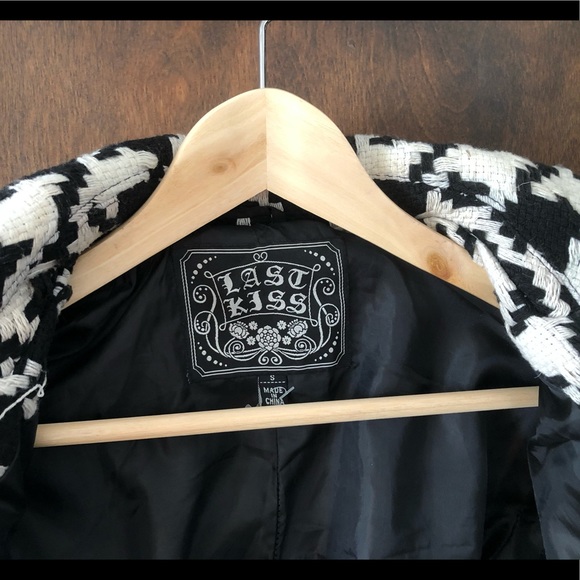 **SOLD Longline houndstooth jacket - Picture 10 of 14